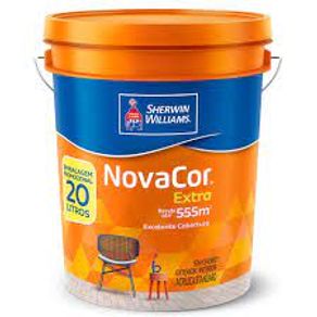 Tinta Acrílica Fosco Novacor Branco 20L Sherwin Williams - nicom