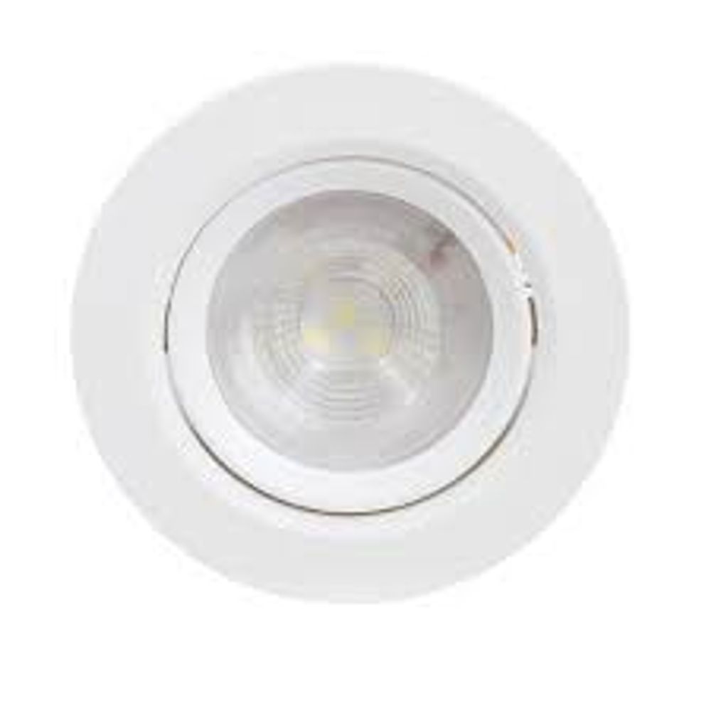 Spot Led De Embutir Mini Dicroica Redondo 3W 3000K